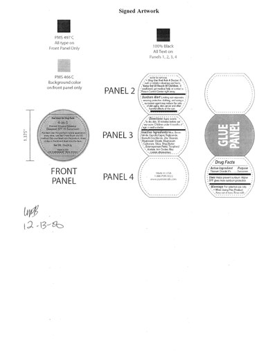 PurMineral Deepest SPF15 label .15 oz.jpg Image of Label - PurMineral Deepest SPF15 label .15 oz
